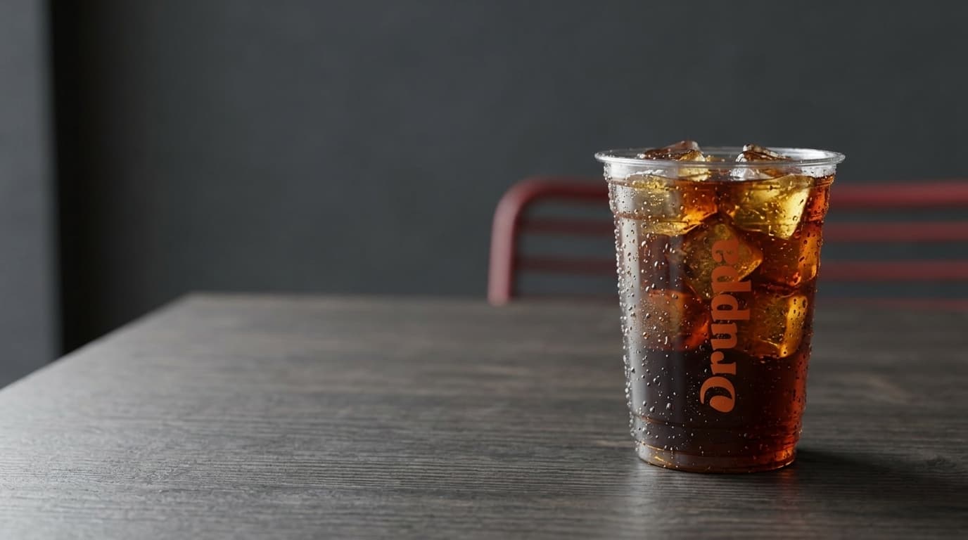 Cold Brew Druppa con hielo sobre una mesa